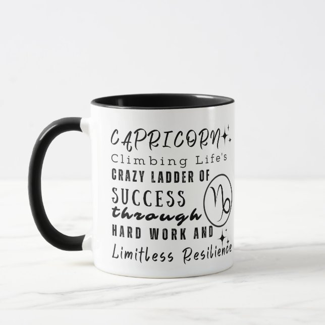 Mug Capricorne Citations Motivationnelles Signe Zodiaq (Gauche)