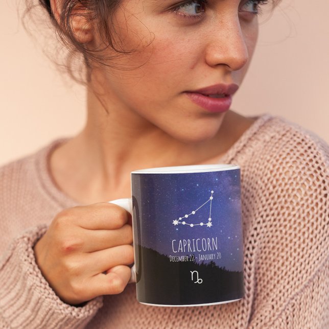 Mug Capricorne | Constellation Zodiaque personnalisée (Créateur téléchargé)