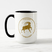 Capricorne personnalisé Zodiac 15 oz