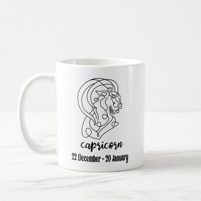 Mug Capricorne, Signes zodiaques (Gauche)