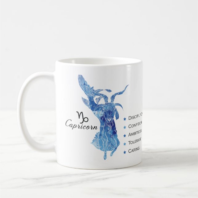 Mug Capricorne Zodiac Traits Musique (Gauche)