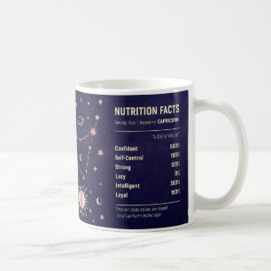 Mug Capricorne Zodiaque mignon Faits nutritionnels Env