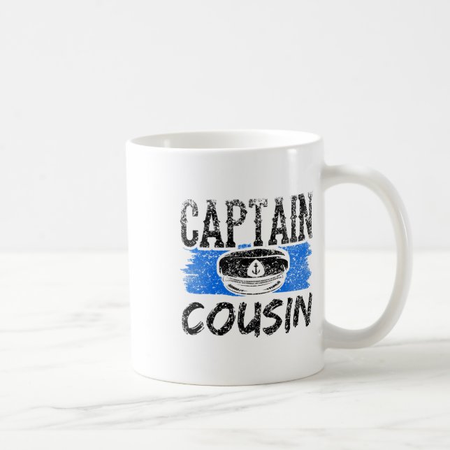 Mug Captain Cousin Yacht Crew Boat Ship  (Droite)