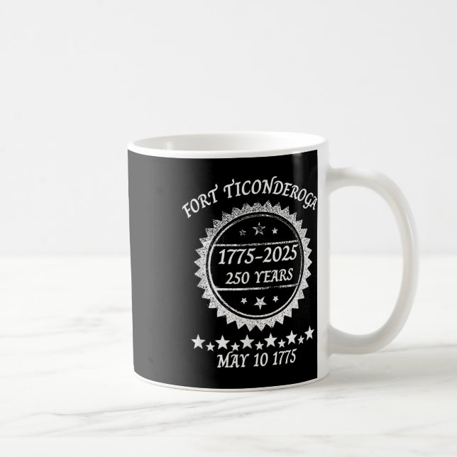 Mug Capture Fort Ticondéroga 250 ans Anniversaire Rev (Droite)