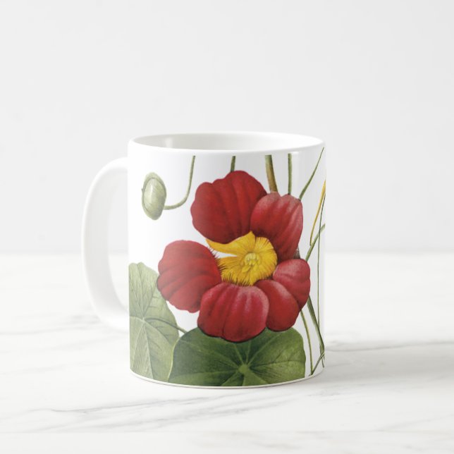 Mug capucine (Tropaeolum majus) de Redouté (Devant gauche)