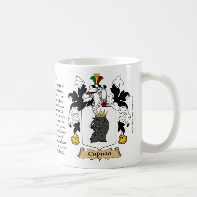 Mug Caputo, l'origine, la signification et la crête (Droite)