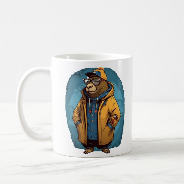 Mug Capybara Amoureux des animaux Gift (Gauche)