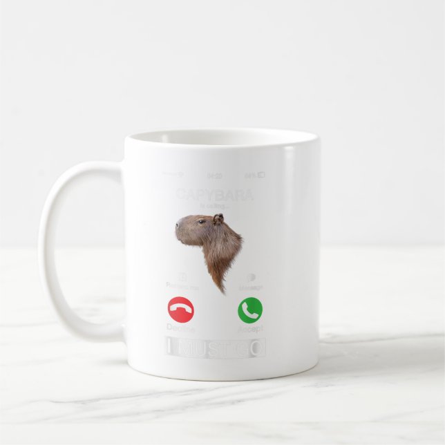 Mug Capybara Appelle Funny Capibara Rodent Animal L (Gauche)
