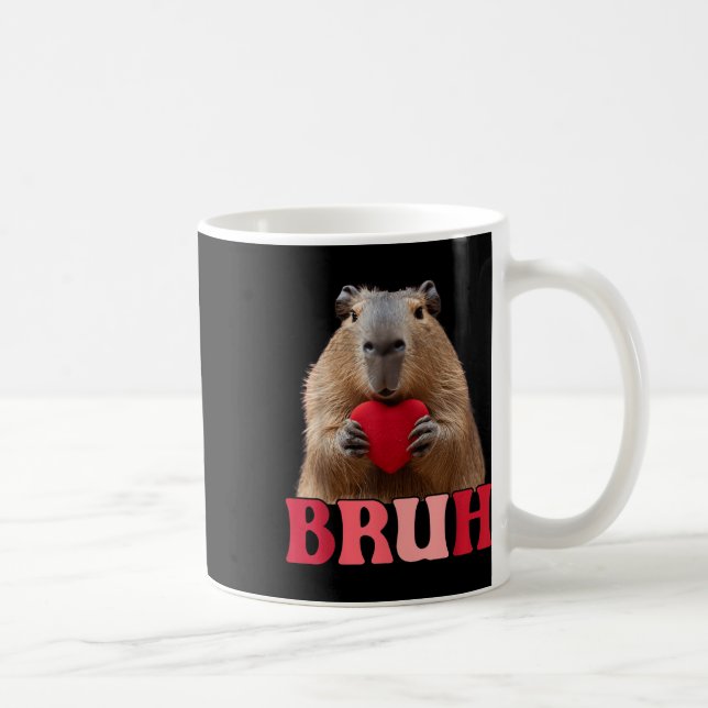 Mug Capybara Bruh Mème Drôle Dire Ados Garçons Valenti (Droite)