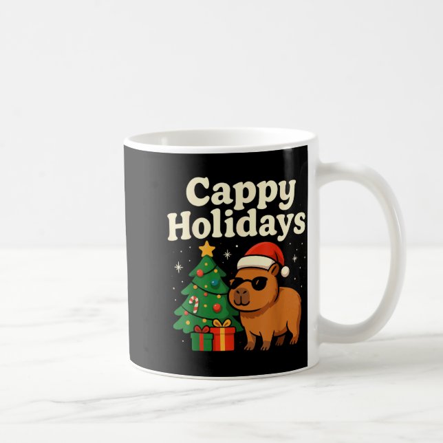 Mug Capybara Christmas Shirt, Funny Capy Holidays  (Droite)