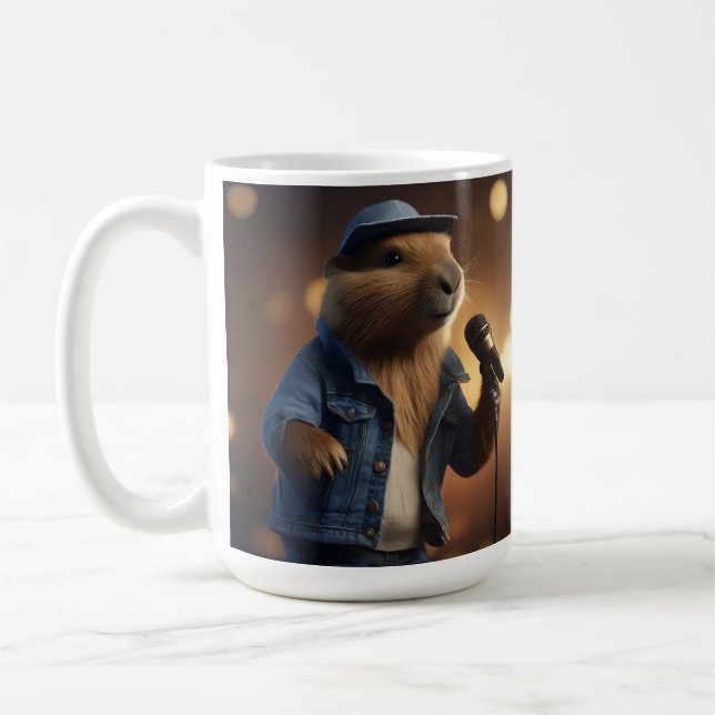 Mug "Capybara Cowboy : Serenading the Wild West" (Gauche)