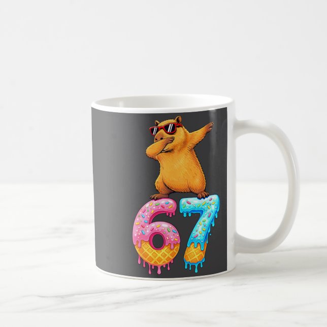 Mug Capybara Dabbing 67 Ice Cream Drip 67 Birthday Boy (Droite)