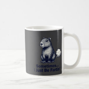 Mug Capybara Drôle Parfois Je Fais Juste Des Pets Desi