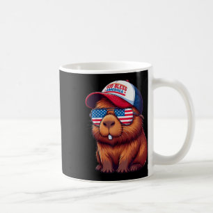 Mug Capybara du 4 juillet – Chapeau Dieu bénisse l'Amé