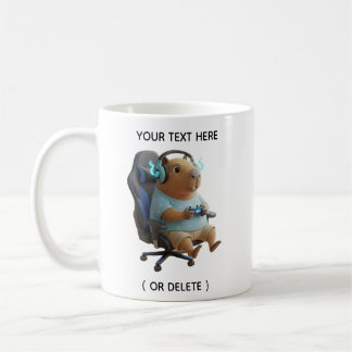 Mug Capybara Joueur Jouant à des Jeux Vidéo