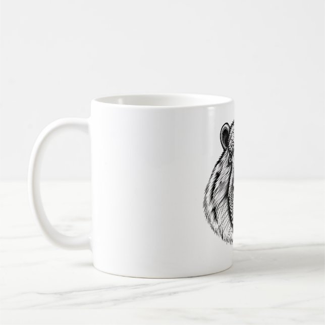 Mug Capybara Love T-shirt noir et blanc (Gauche)