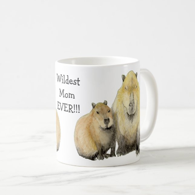 Mug Capybara Maman (Devant droit)