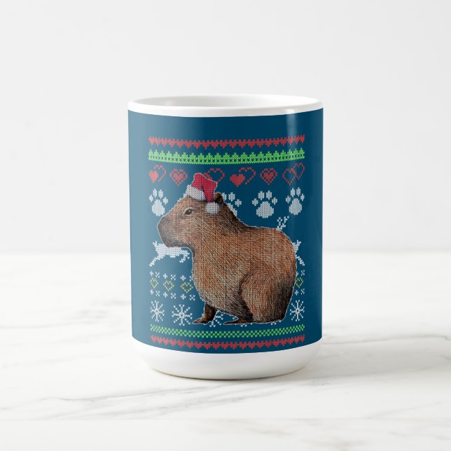 Mug Capybara Père Noël-Claus Ugly Christmas Sweat Holi (Centre)