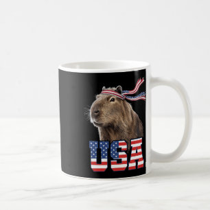 Mug Capybara Usa Drapeau Américain Patriotique Hommes