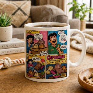 Mug Capybaras drôles Conquérants des Canapés Bande Des