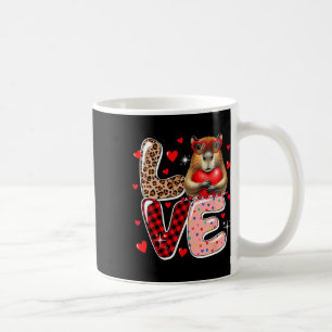 Mug Capyra d'amour coeurs lunettes Saint-Valentin enfa