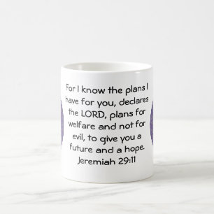 Mug Car je connais les plans que j'ai - Jérémie 29:11