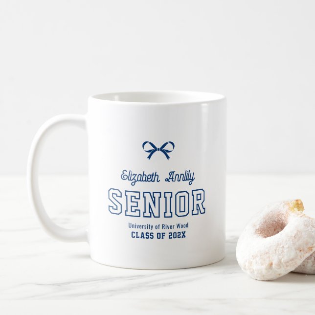 Mug Carabine Bow Senior Custom Graduate College Année  (Avec donut)