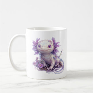Mug Caractère Axolotl adorable avec conception de text