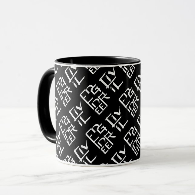 Mug Caractère blanc de l'ingénieur civil (Devant gauche)
