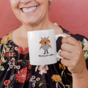 Mug Caractère de chouette lunaire