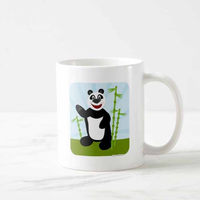 Mug Caractère de dessin en bambou de Panda Pal (Droite)