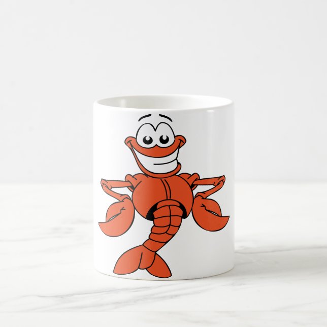 Mug Caractère de homard au dessin souriant (Centre)