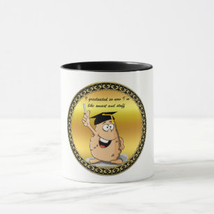 Mug Caractère de pomme de terre d'obtention du diplô