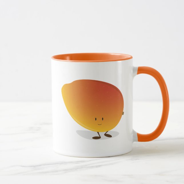 Mug Caractère de sourire de mangue (Droite)