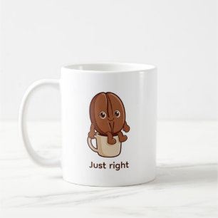 Mug Caractère d'humour du grain de café juste comme il