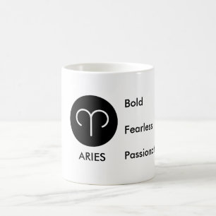 Mug Caractère du zodiaque Bélier Gras Audacieux Passio