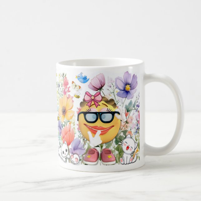Mug Caractère Emoji mignon (Droite)