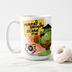 Mug Caractère Frankenstein de 'Normal People Scare Me'