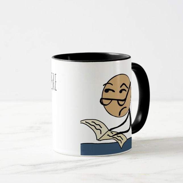 MUG CARACTÈRE MODIFIABLE (Devant droit)