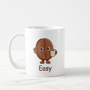 Mug Caractère personnalisé de haricot de café mignon