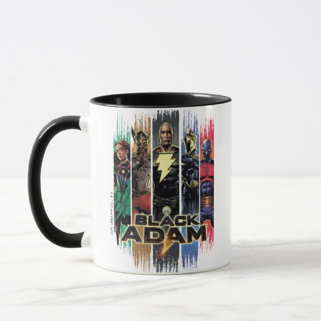 Mug Caractères Adam Noir En Grandes Tailles Graphique (Gauche)