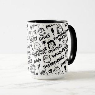 Mug Caractères arachide Motif Graffiti