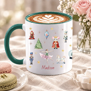 Mug Caractères croustillants d'aquarelle