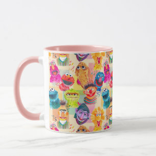 Mug Caractères de rue Sésame   Motif coloré