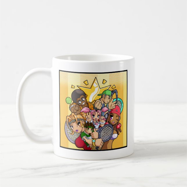 Mug Caractères de tennis d'Anime (Gauche)
