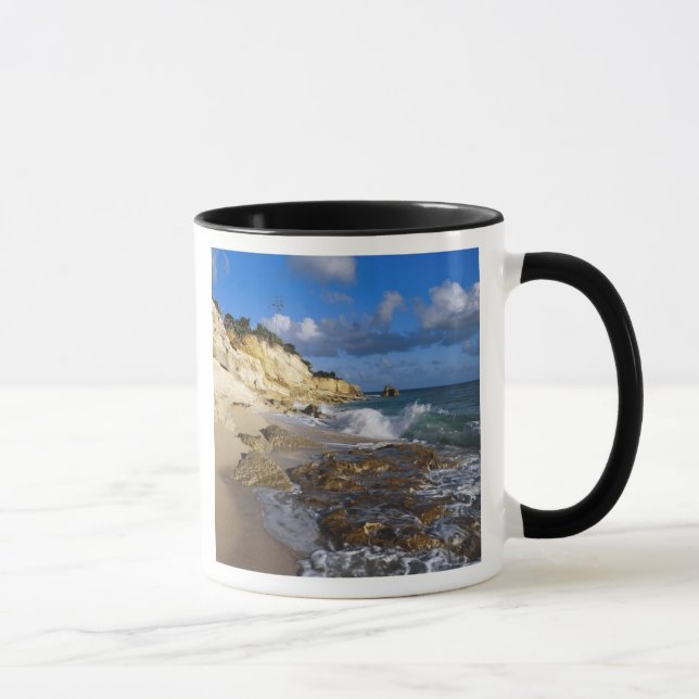 Mug Caraïbes, Saint-Martin, Falaises de la plage de Cu (Droite)