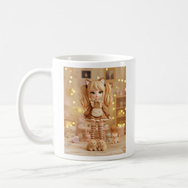 Mug Caramel Kitten Kawaii Doll (Gauche)