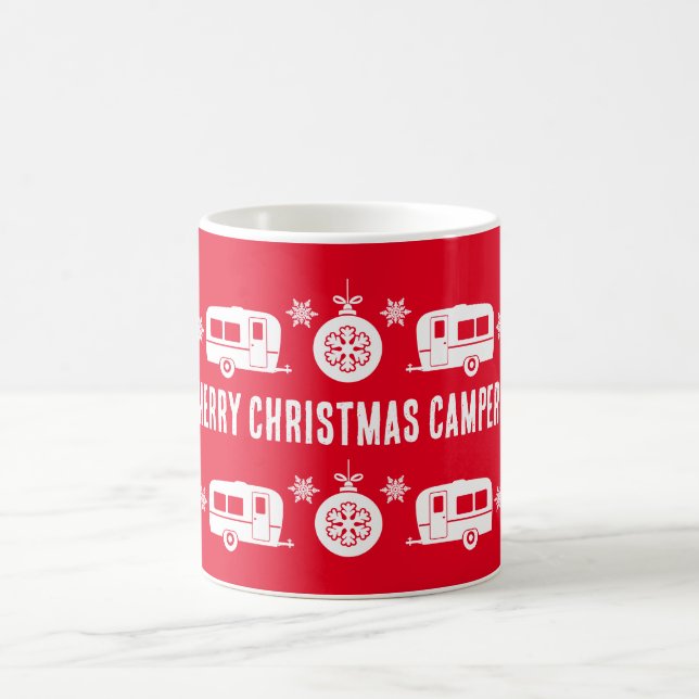 Mug Caravan Joyeux Camping de Noël (Centre)