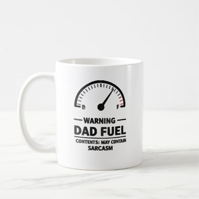 Mug Carburant Papa – Attention Sarcasme (Gauche)