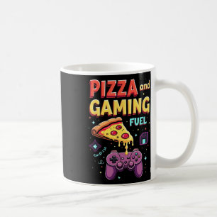 Mug Carburant Pizza Et Jeux Drôle Joueur Et Amoureux D